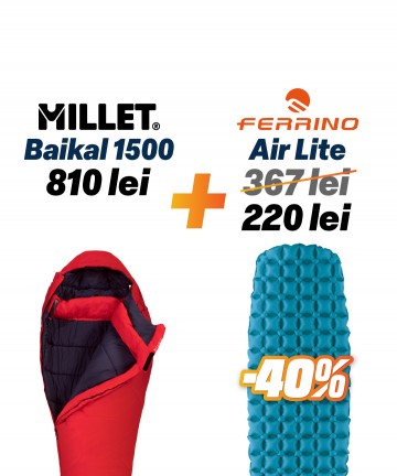 Sac de dormit Baikal 1500 + saltea Air Lite