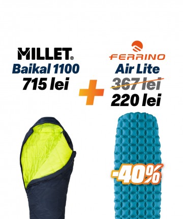 Sac de dormit Baikal 1100 + saltea Air Lite