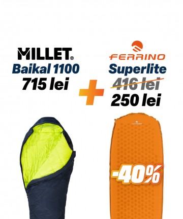 Sac de dormit Baikal 1100 +  saltea Superlite